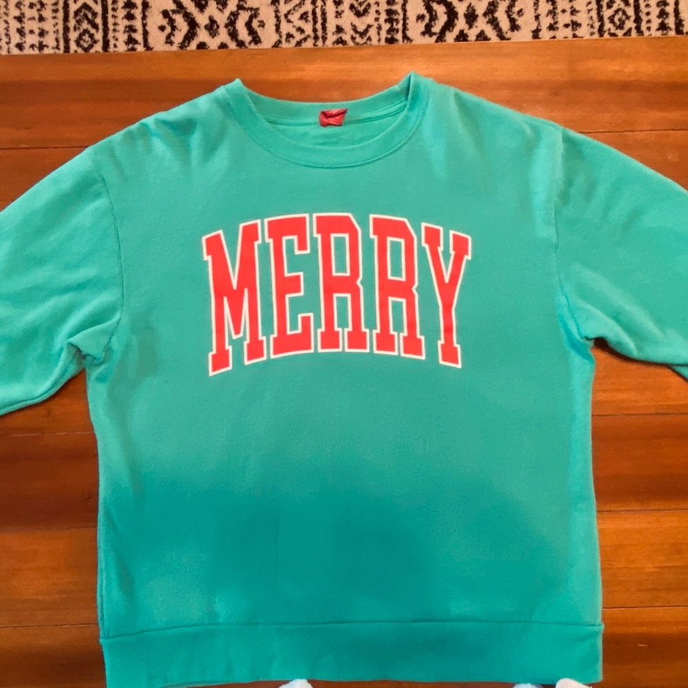 MERRY Crew Sweatshirt In Green